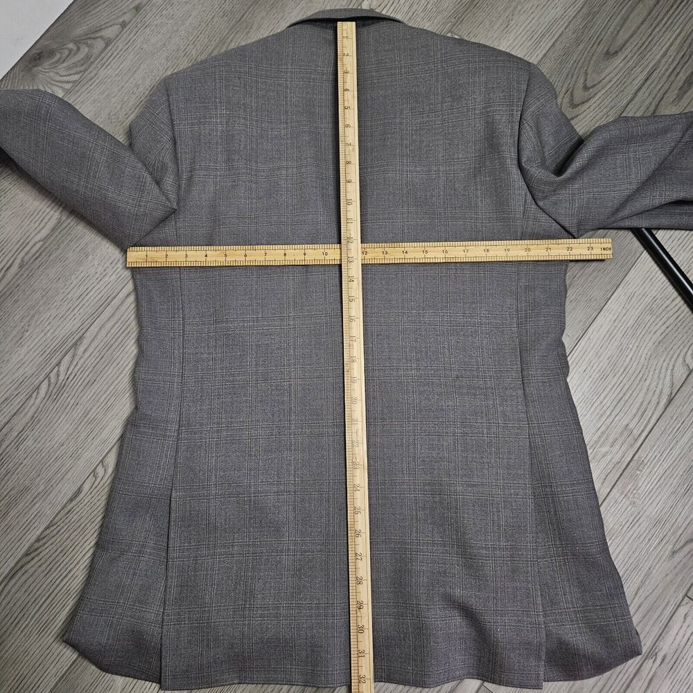 Kenneth Cole New York Wool Blazer Sports Coat Men 42L‎ Gray Double Vent Business - Picture 3 of 9